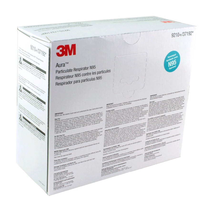 3M Aura 9210 (White Headband) N95 - 20 Pack - Retail Packaging