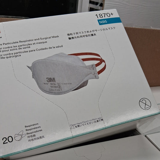 3M Aura 1870 (Red Headband) N95 - 20 pack - Retail Packaging